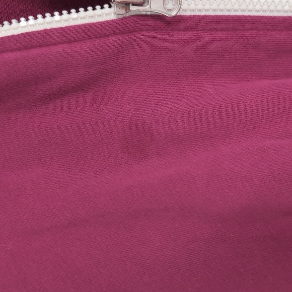 Y2K Champion Magenta Full Zip Hooded Sweatshirt Size Extra Small - Picture 3 of 6